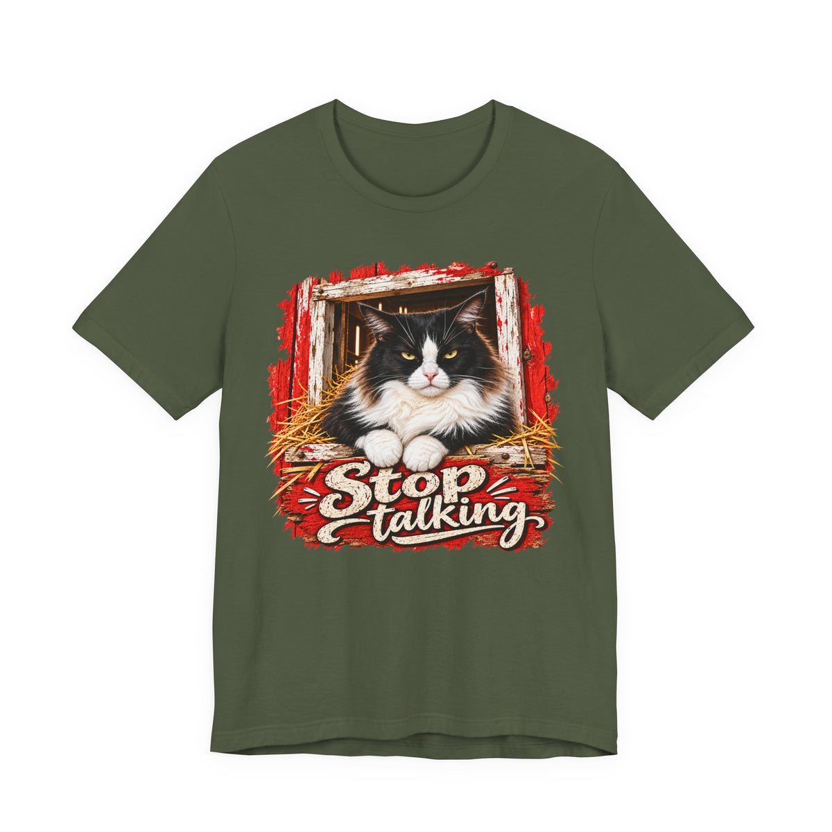 Stop Talking Cat Tee